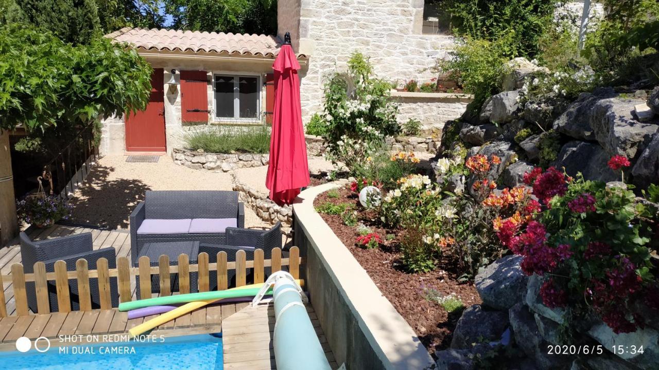 L'Establoun Apartman Saint-Martin-de-Brômes Kültér fotó